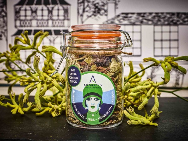 Bio Superfood-Mix Matcha-Minze-Vollmilch
