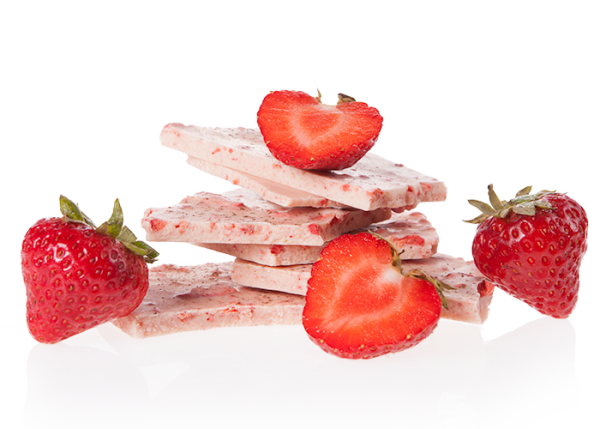 Weisse Erdbeere & Macawurzel - Bioschokolade